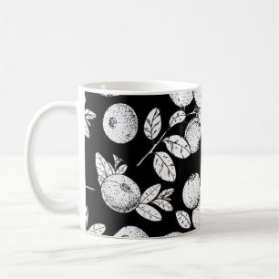 Seamless pattern with cranberry. Hand drawn sketch Coffee Mug