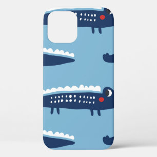 Seamless pattern with crocodiles iPhone 12 case