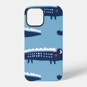 Seamless pattern with crocodiles iPhone 12 case