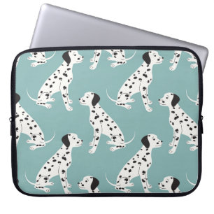 Seamless pattern with cute dalmatian laptop sleeve