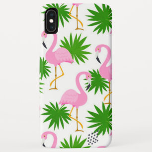 seamless-pattern-with-cute-flamingos iPhone XS max case