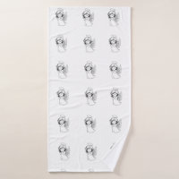Seamless Pattern with Cute Hand-Drawn Angels – Vec