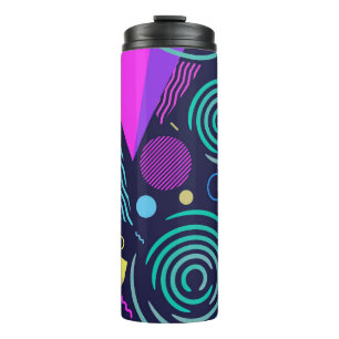 Seamless pattern with different kinds of geometric thermal tumbler