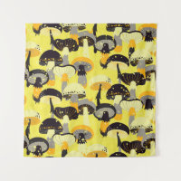 Seamless pattern with different mushrooms.