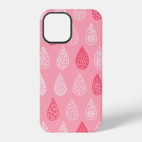 Seamless pattern with doodle water drops
