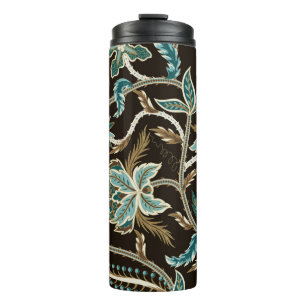 Seamless pattern with ethnic Japanese ornament ele Thermal Tumbler