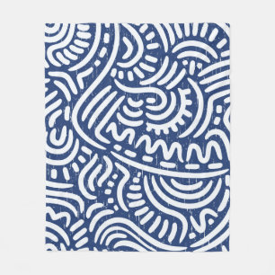 Seamless pattern with ethnic tribal fleece blanket