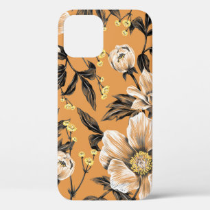 Seamless pattern with flowers.art,floral,pattern,c iPhone 12 case