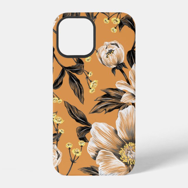Seamless pattern with flowers.art,floral,pattern,c iPhone case (Back)