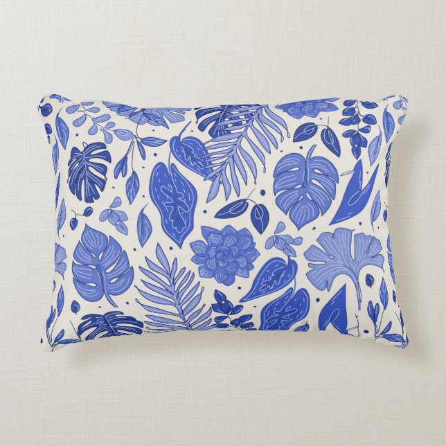 Seamless pattern with flowers decorative cushion (Front)