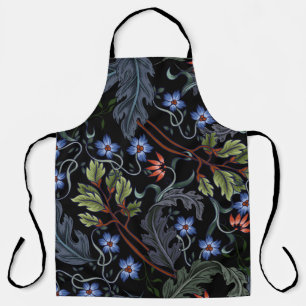 Seamless pattern with flowers in art deco style. M Apron