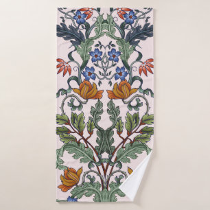 Seamless pattern with flowers in art deco style. M Bath Towel