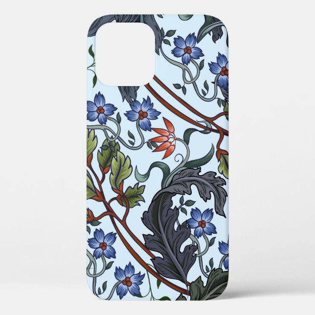 Seamless pattern with flowers in art deco style. M Case-Mate iPhone Case (Back)