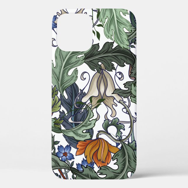 Seamless pattern with flowers in art deco style. M Case-Mate iPhone Case (Back)