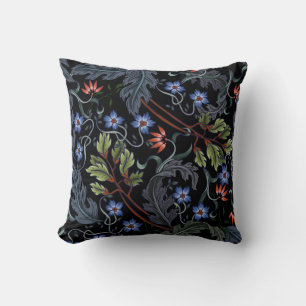 Seamless pattern with flowers in art deco style. M Cushion