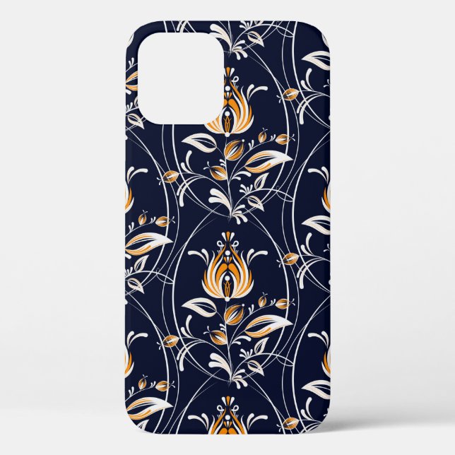 Seamless pattern with flowers in folk style. . Vin Case-Mate iPhone Case (Back)