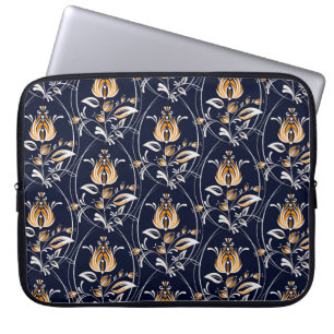 Seamless pattern with flowers in folk style. . Vin Laptop Sleeve