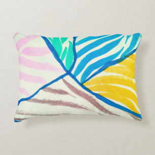 Seamless pattern with fruits. Stamp textured. Decorative Cushion