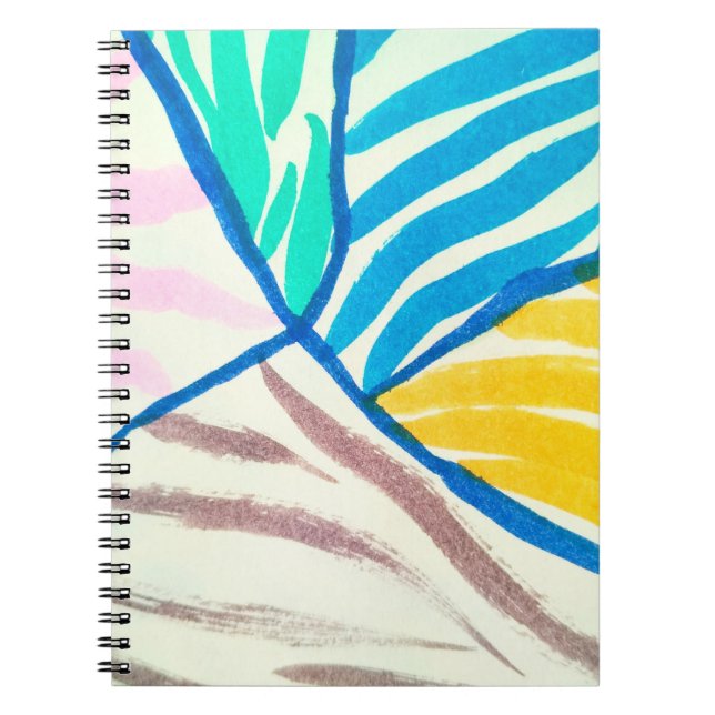 Seamless pattern with fruits. Stamp textured. Notebook (Front)