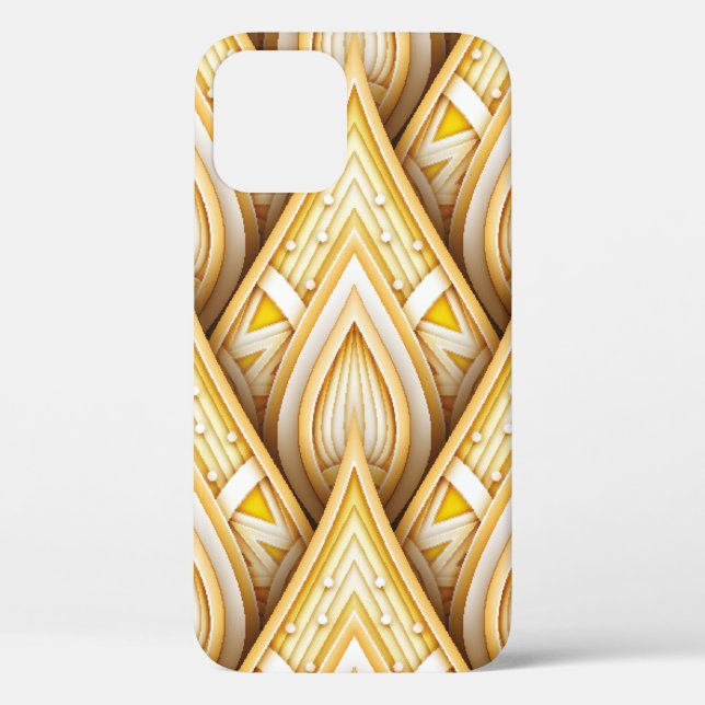 Seamless Pattern with Gold Ethnic Motifs. Endless  Case-Mate iPhone Case (Back)