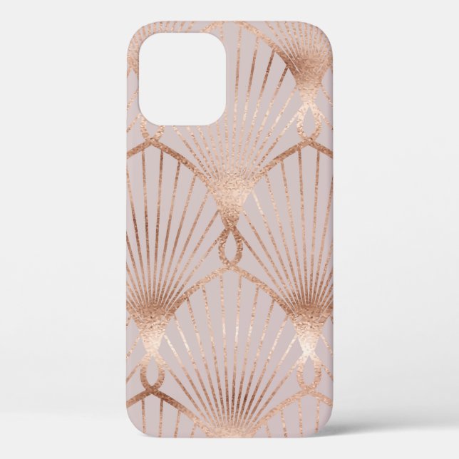 Seamless pattern with gold leaf shapes Case-Mate iPhone case (Back)