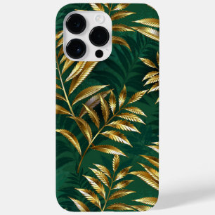 Seamless pattern with golden ferns Case-Mate iPhone 14 pro max case