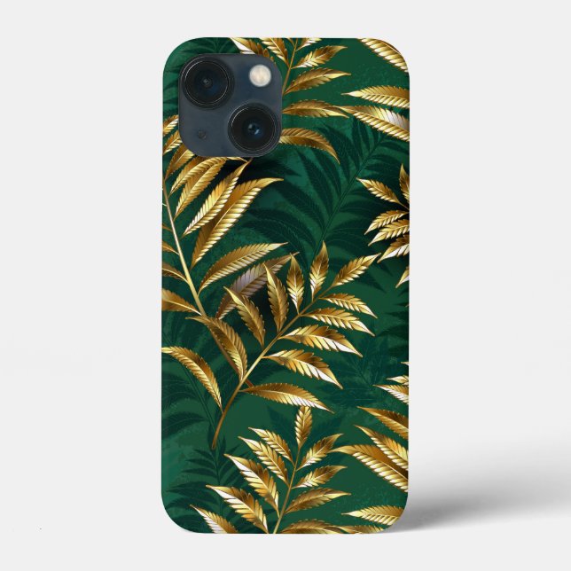Seamless pattern with golden ferns Case-Mate iPhone case (Back)