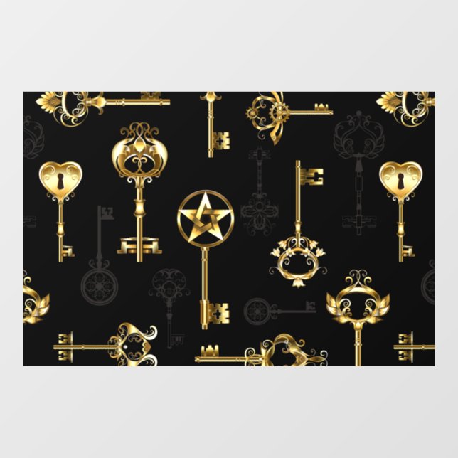 Seamless Pattern with Golden Keys (Sheet)