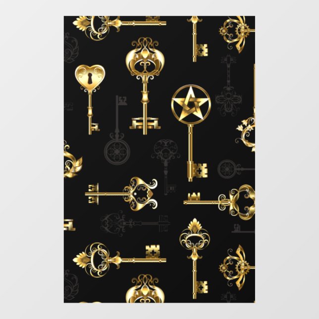 Seamless Pattern with Golden Keys (Sheet)