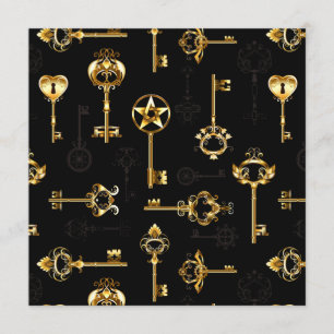 Seamless Pattern with Golden Keys Program