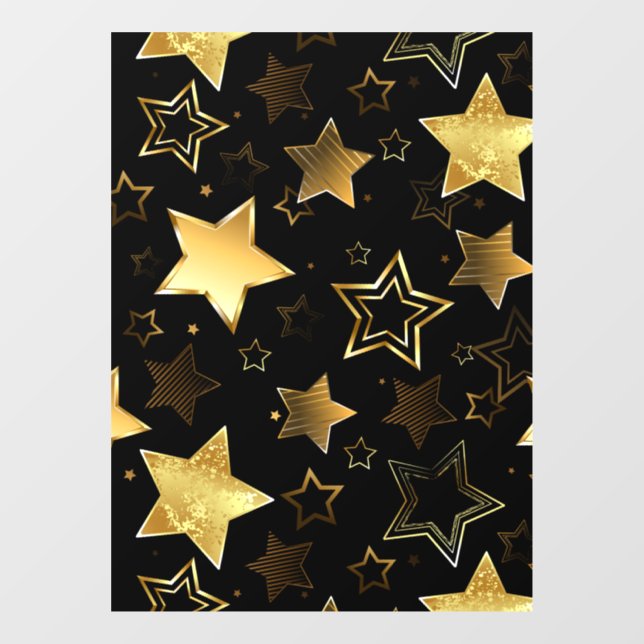 Seamless pattern with Golden Stars (Sheet)