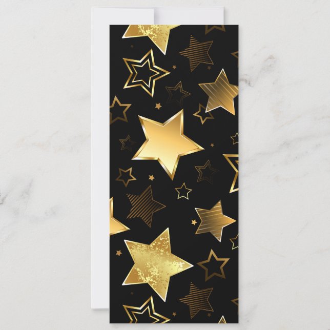 Seamless pattern with Golden Stars Announcement (Front)