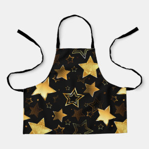 Seamless pattern with Golden Stars Apron