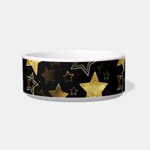 Seamless pattern with Golden Stars Bowl