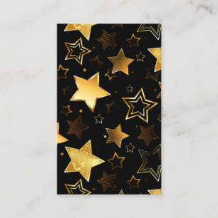 Seamless pattern with Golden Stars Business Card