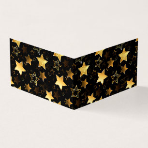 Seamless pattern with Golden Stars Business Card