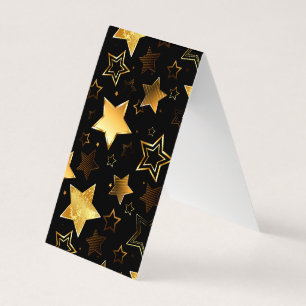 Seamless pattern with Golden Stars Business Card
