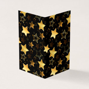 Seamless pattern with Golden Stars Business Card
