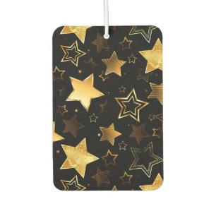 Seamless pattern with Golden Stars Car Air Freshener