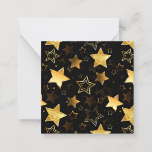 Seamless pattern with Golden Stars Card