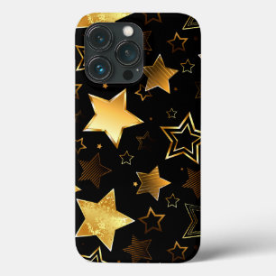 Seamless pattern with Golden Stars iPhone 13 Pro Case