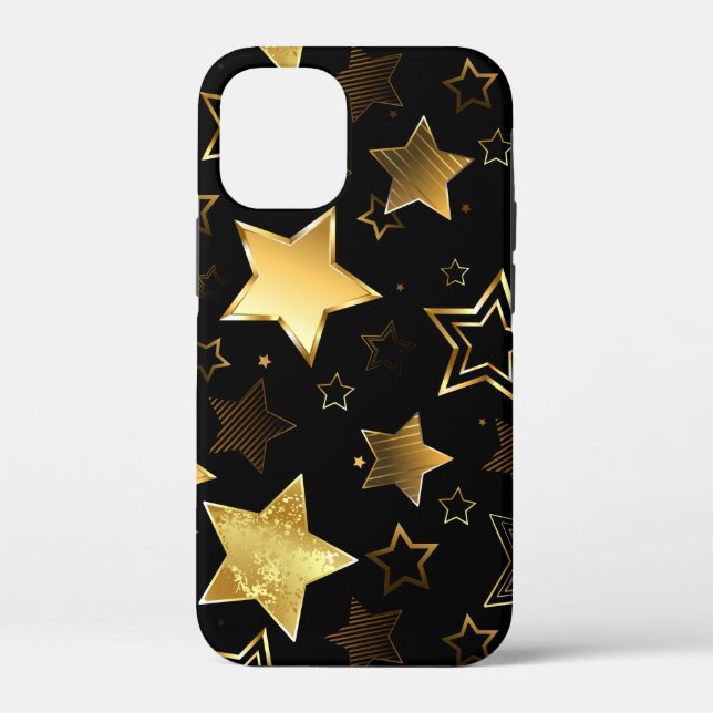 Seamless pattern with Golden Stars Case-Mate iPhone Case (Back)
