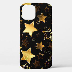 Seamless pattern with Golden Stars iPhone 12 Case