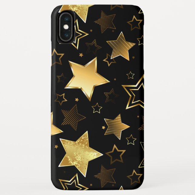 Seamless pattern with Golden Stars Case-Mate iPhone Case (Back)