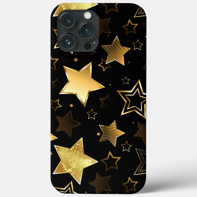 Seamless pattern with Golden Stars Case-Mate iPhone Case (Back)