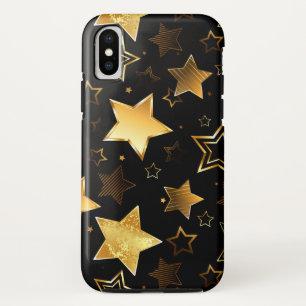 Seamless pattern with Golden Stars iPhone XS Case