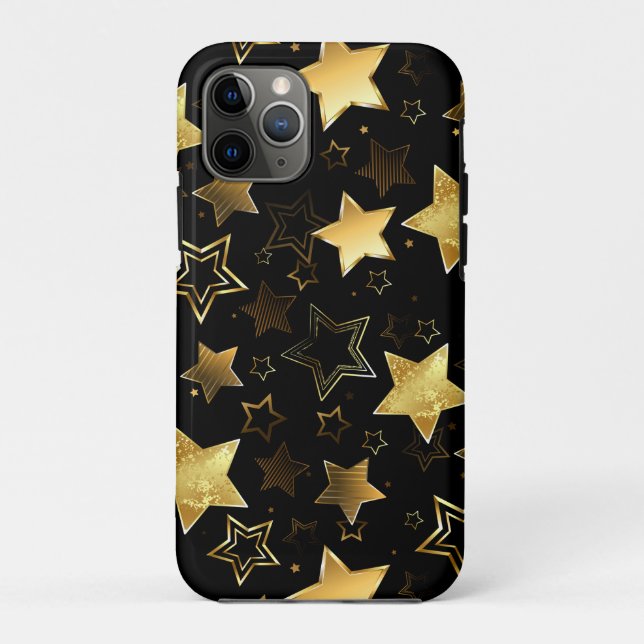Seamless pattern with Golden Stars Case-Mate iPhone Case (Back)
