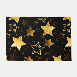 Seamless pattern with Golden Stars Doormat