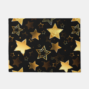 Seamless pattern with Golden Stars Doormat