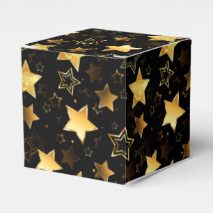 Seamless pattern with Golden Stars Favour Box